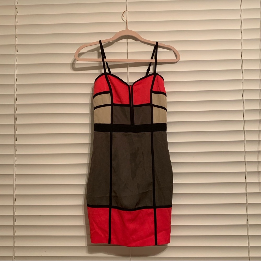 Fitting multi colored dress